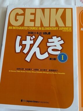 Genki I Japanese Textbook and Workbook